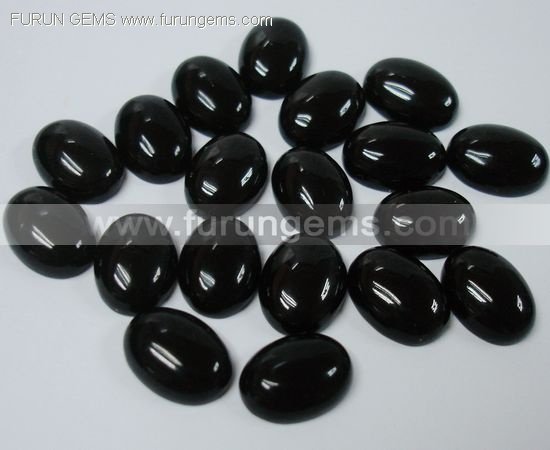 black onyx 14x10mm oval cabs