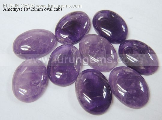 Amethyst 18x25mm oval cabs