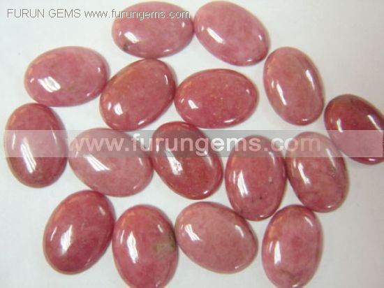 Rhodonite 18x25mm oval cabs