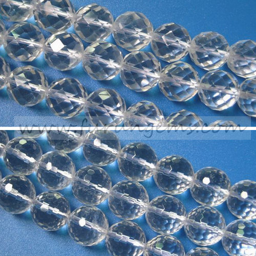 Crystal 128/64 facets round beads 12mm