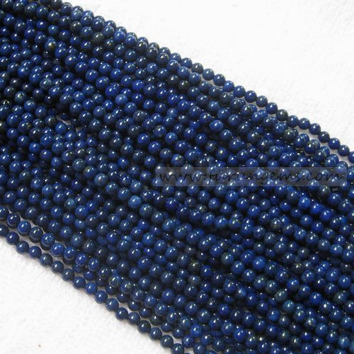 4mm natural Lapis A round beads