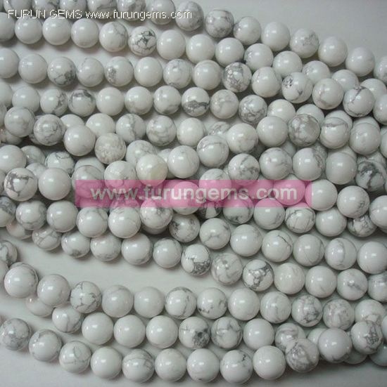 howlite round beads 8mm (many sizes available)