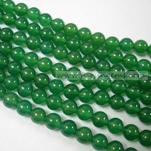 green agate round beads (many sizes available)