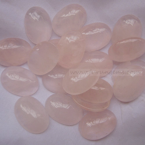 rose quartz oval cabochons 13x18mm