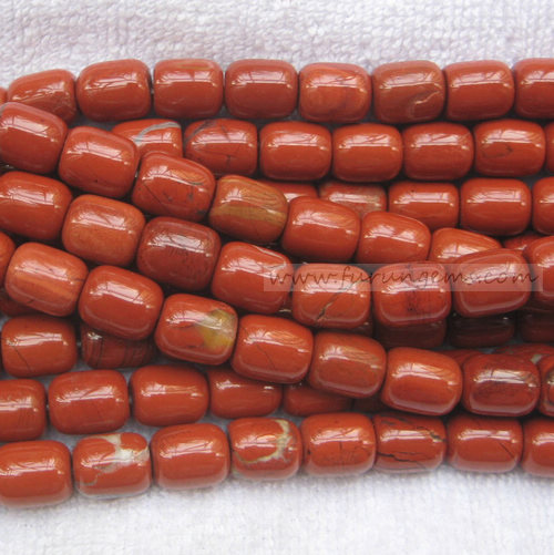 red jasper tube beads 10x12mm 2mm hole