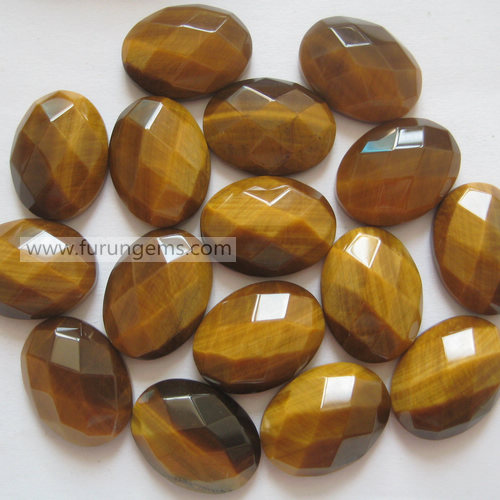 tiger eye oval cab 20x15mm faceted
