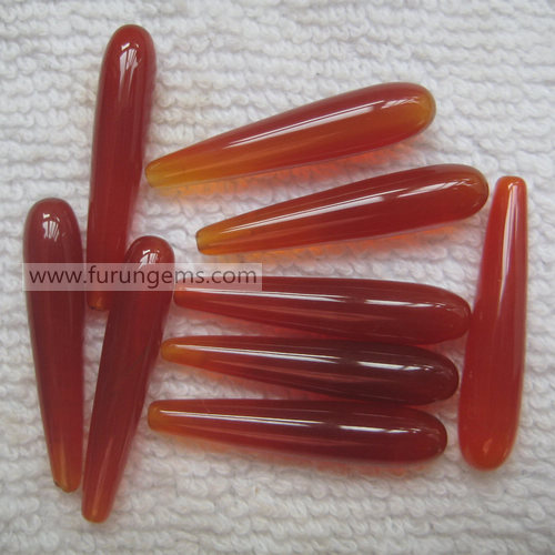 red agate drop 25x5mm round