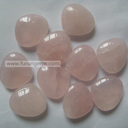 rose quartz pear briolette18x16mm