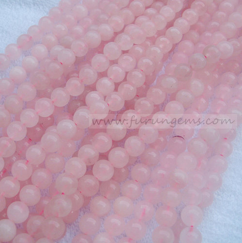 rose quartz 8mm round beads good quality