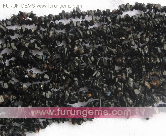 black agate chips 5-7mm