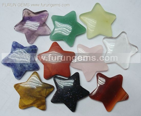 gemstone 30mm star shape cabs