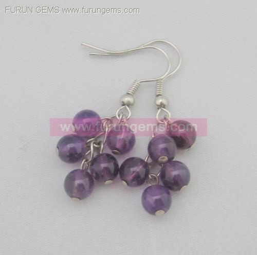 amethyst earring