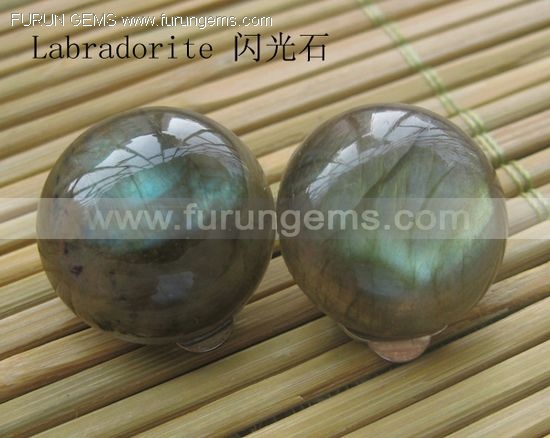 Labradorite round cabs earring