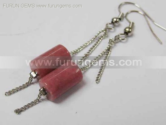 Rhodonite earring
