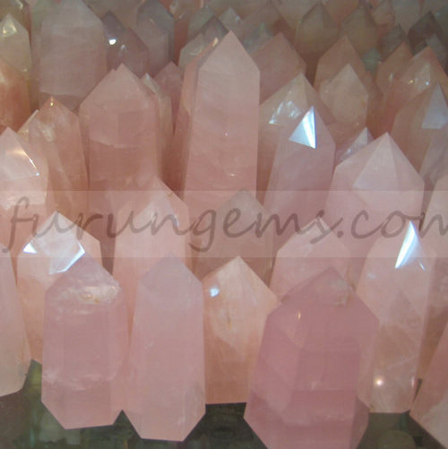 Rose quartz obelisk