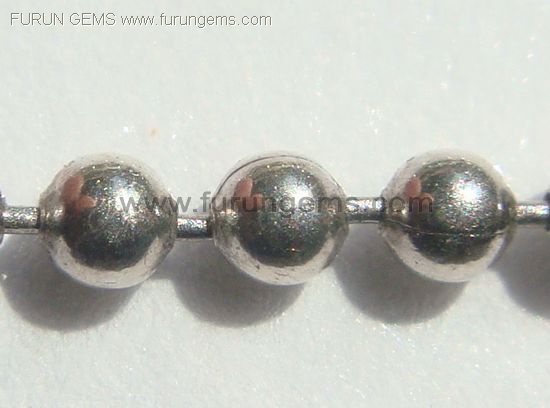 silver 925 round beads chains