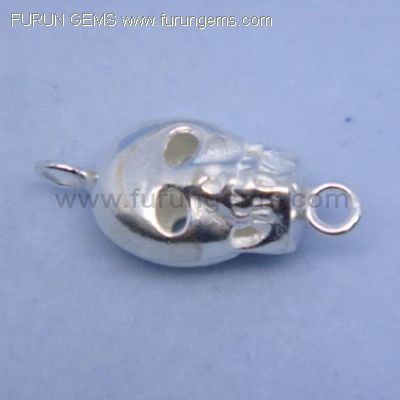 silver 925 skull head accessories