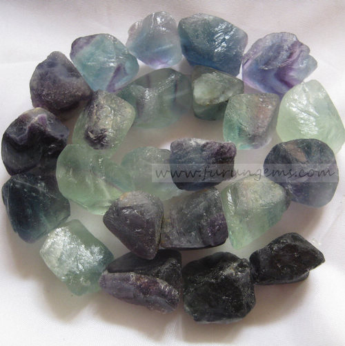 fluorite rough nugget / tumble stone