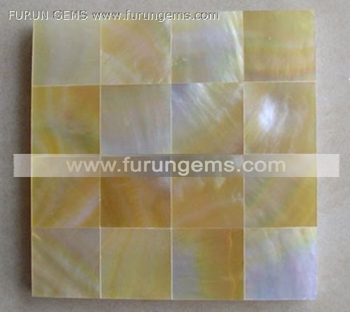 shell square mosaic tiles