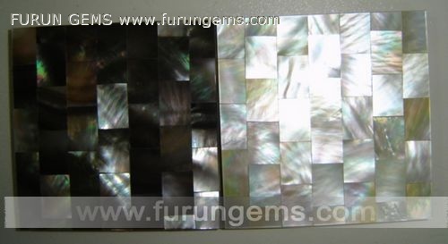 white and black MOP mosaic tiles