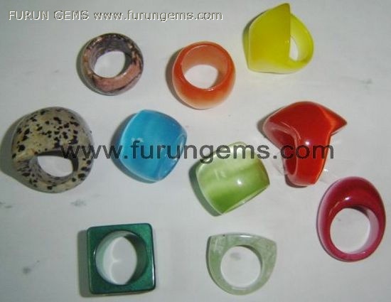 semi-precous stone rings