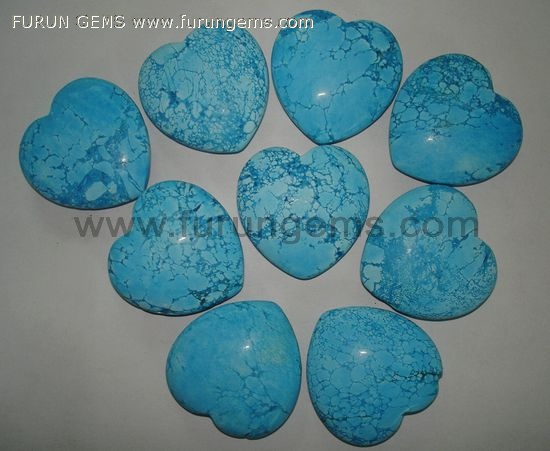 blue magnesite puff heart