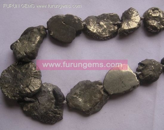 pyrite flat nugget/tumble