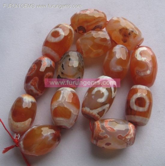 carnelian 18x25mm Dzi beads