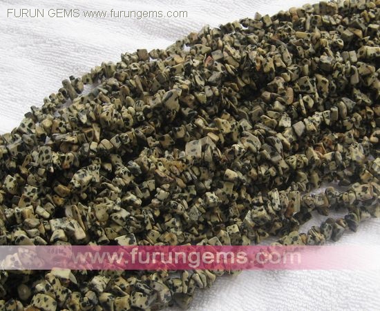 dalmatian jasper chips 5-7mm90cm