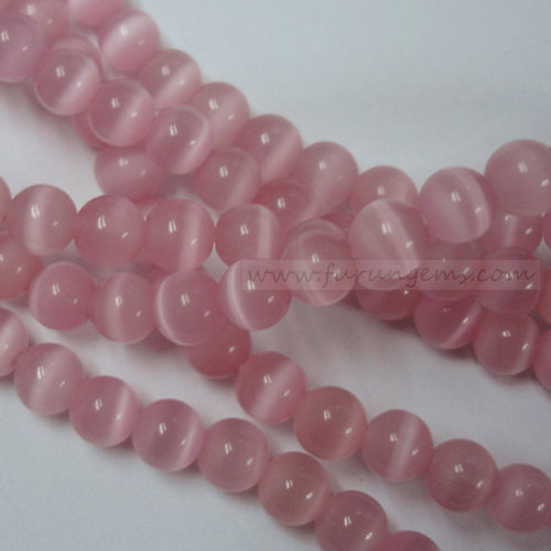 pink cat eye 4mm,6mm,8mm,10mm,12mm,14mm