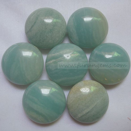 amazonite bi-convex go stone 190pcs/set