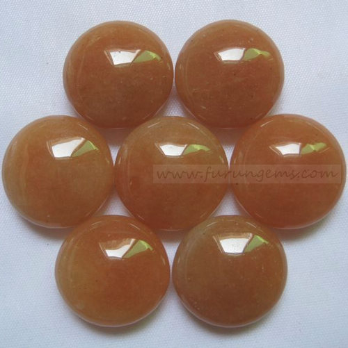 red aventurine bi-convex go stone 190pcs/set