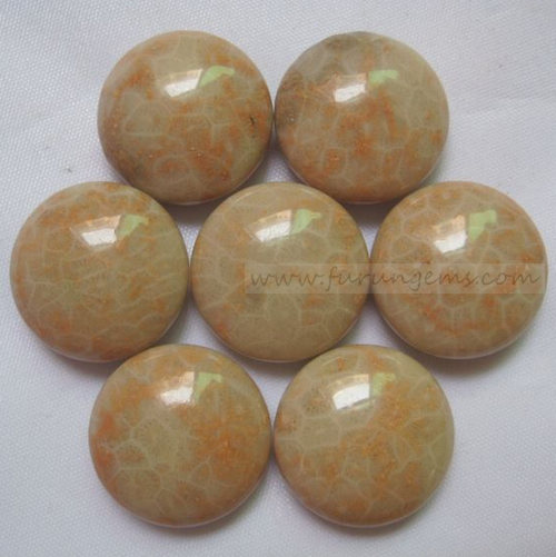 coral fossil bi-convex go stone 190pcs/set