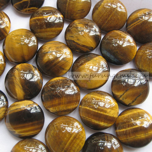 tiger eye bi-convex go stone 190pcs/set