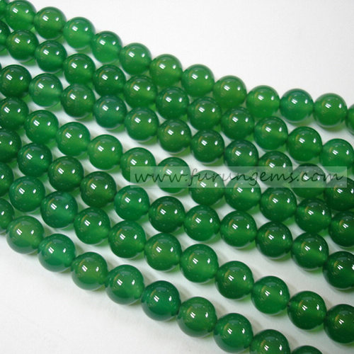 green agate round beads (many sizes available)