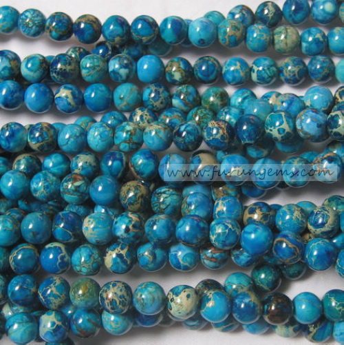 red imperial jasper round beads