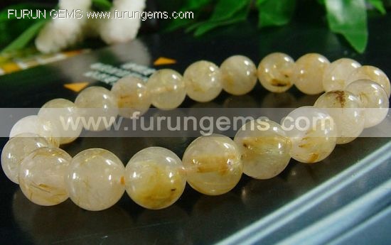 Rutilated quartz bracelet