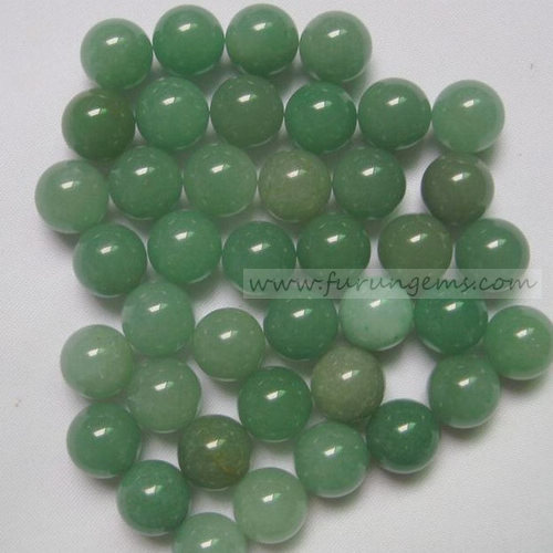 green aventurien sphere/ball 12mm ,no hole
