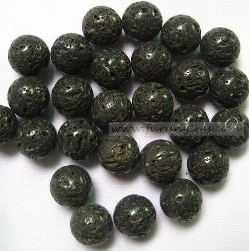 lava stone sphere/ball 12mm ,no hole