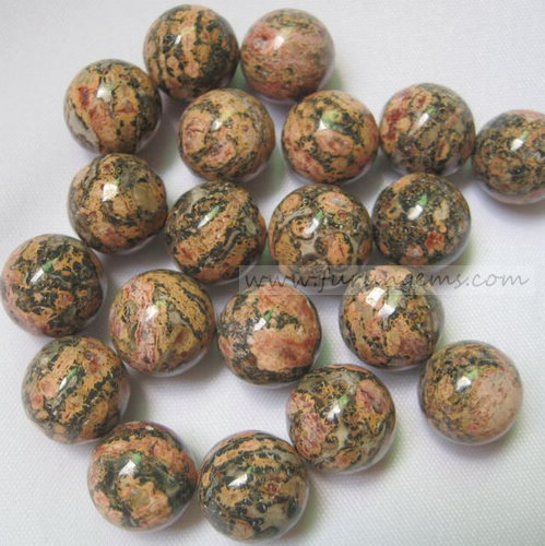 leopard skin jasper sphere/ball 12mm ,no hole