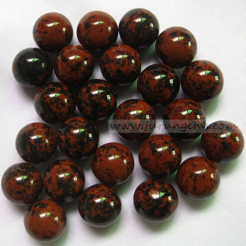 mahogany sphere/ball 12mm ,no hole