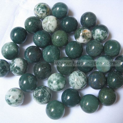 moss agate sphere/ball 12mm ,no hole