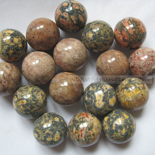 leopard skin jasper sphere/ball 16mm ,no hole