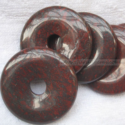 breciated jasper donut 50x10mm