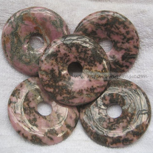rhodonite donut 50x10mm