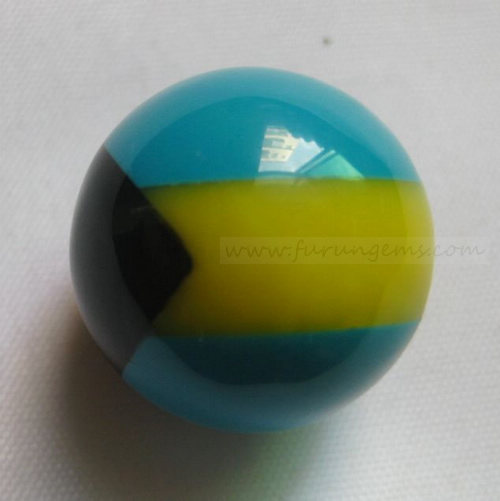synthetic turquoise mosaic beads bahamas flag