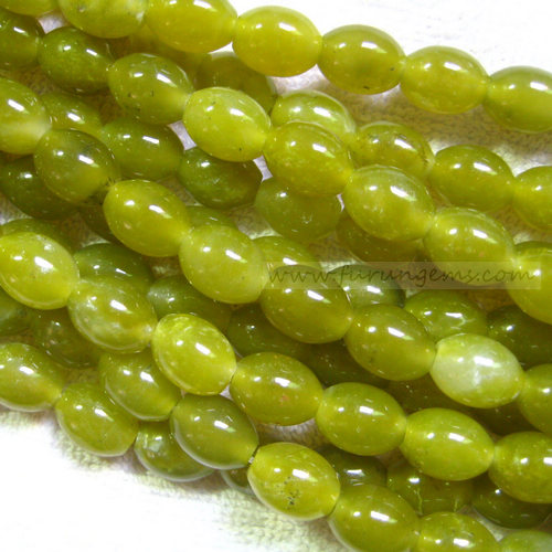 korean jade barrel beads 11x14mm 2mm hole