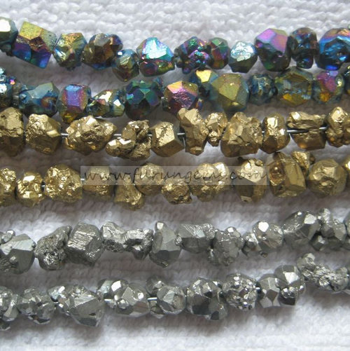 colours Citrine nugget beads  6-7mm