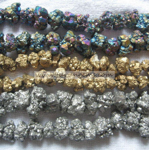 colours Citrine nugget beads 15-20mm