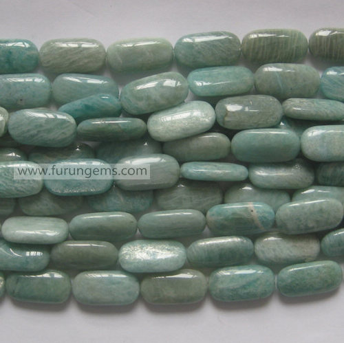 russian amazonite  rectangle/oblong beads green
